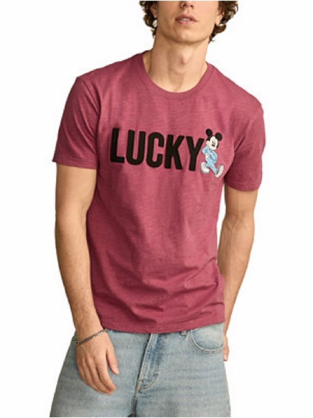 Lucky Brand Men's Graphic Crewneck Tee - Rose